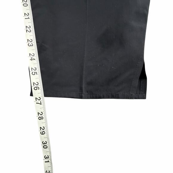 Shamask Pants Women 16 Black Viscose Cotton Pull On Ankle Split Hem Minimalist - Picture 8 of 12